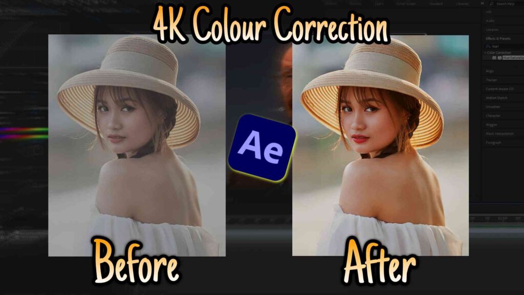 How To Make A 4K Color Correction in After Effects