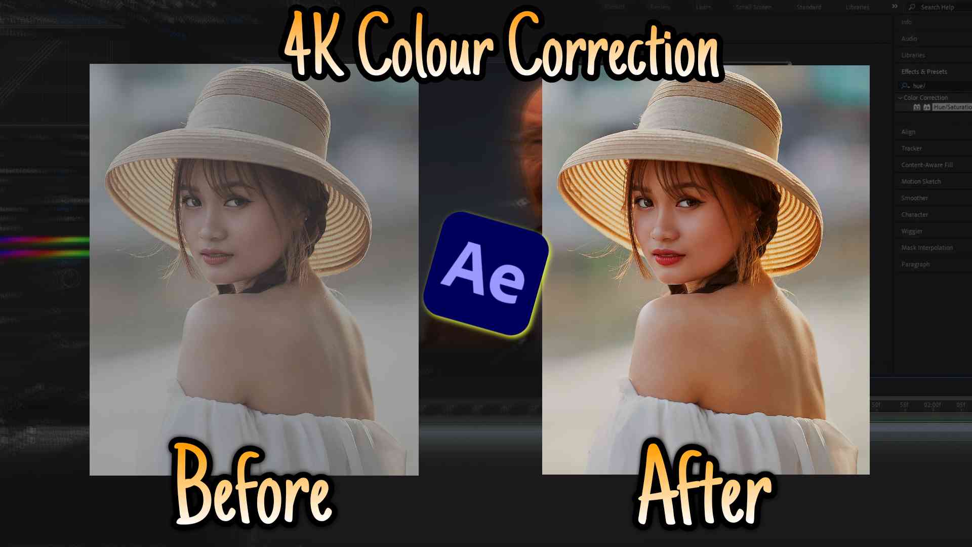 How To Make A 4K Color Correction in After Effects