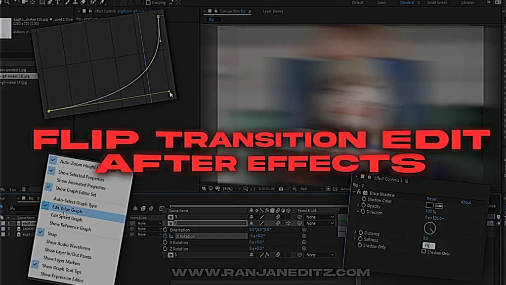 How to Make Flip Transition Edit in After Effects.