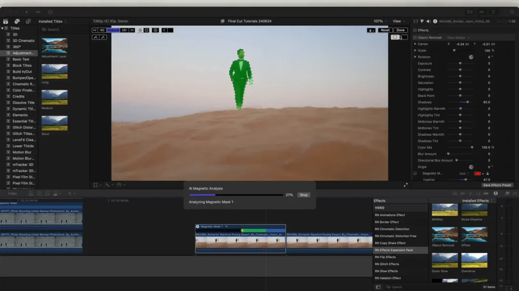Adjusting exposure settings